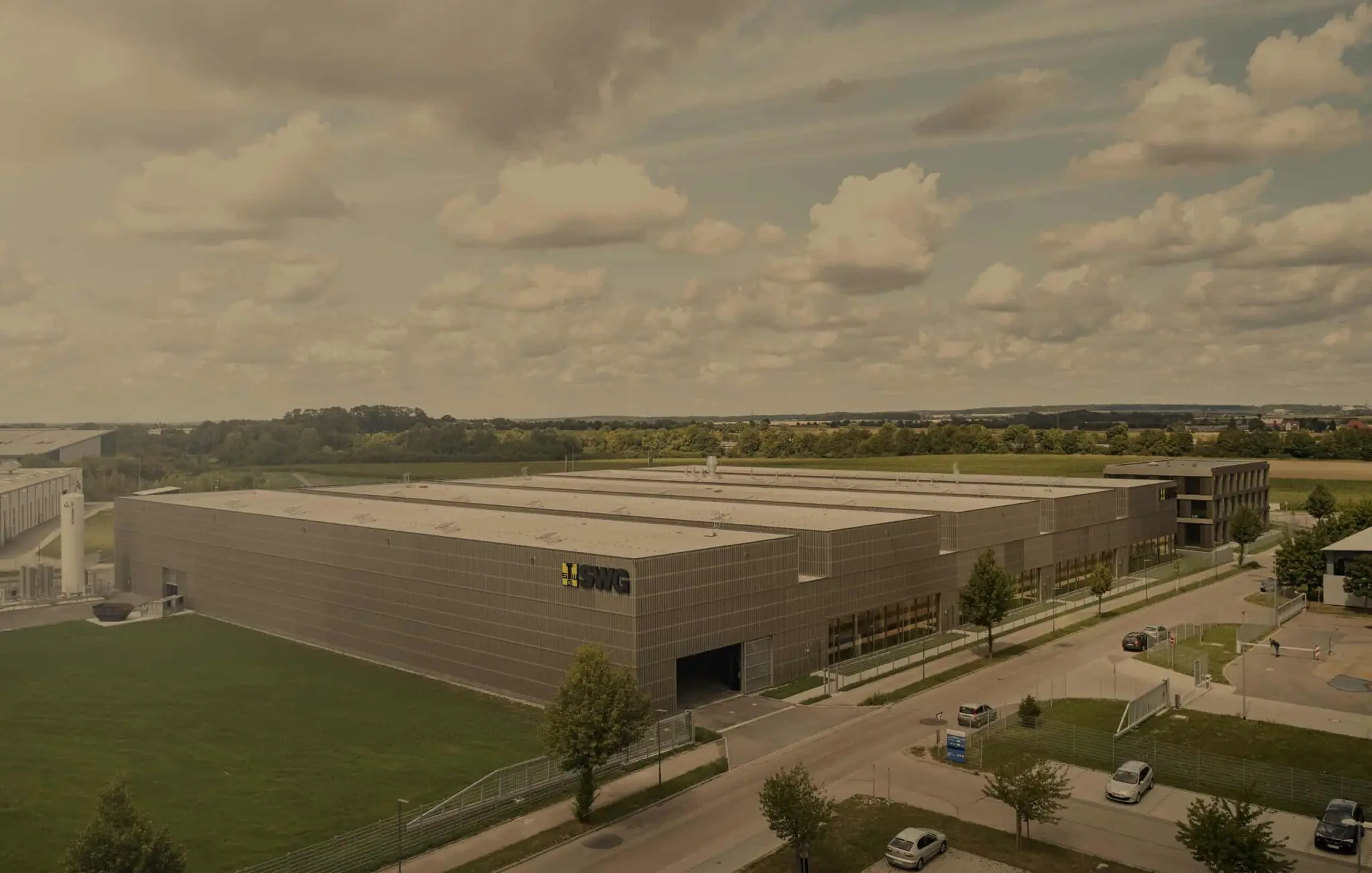 Logistikhallen aus Holz