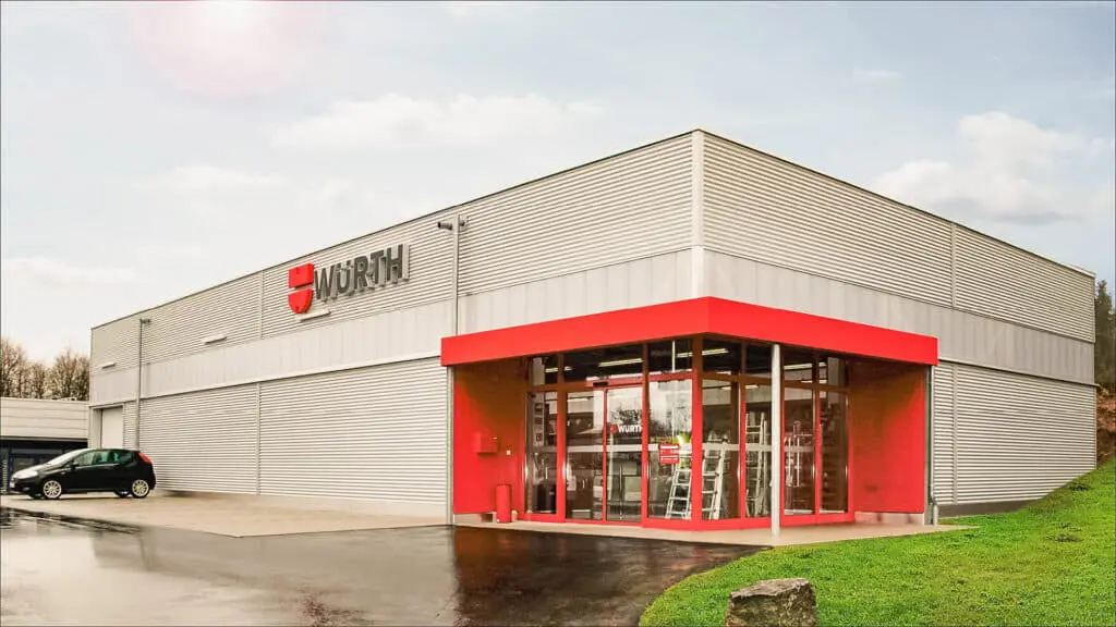 Gewerbebau in Holzbauweise für Wuerth