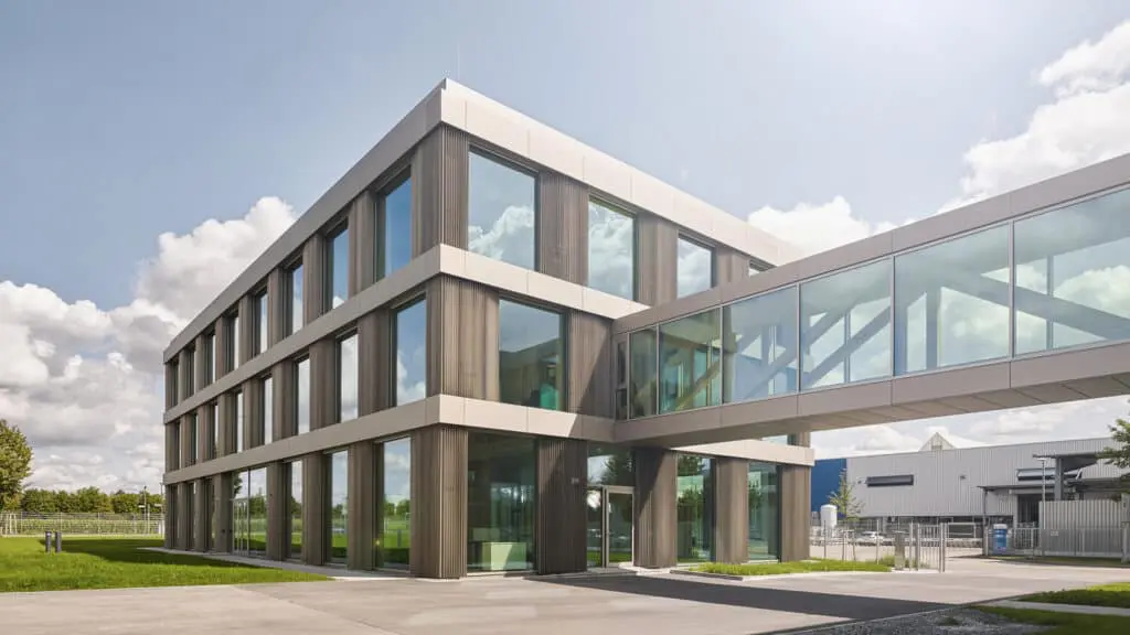 schlosser holzbau projekt bürogebäude