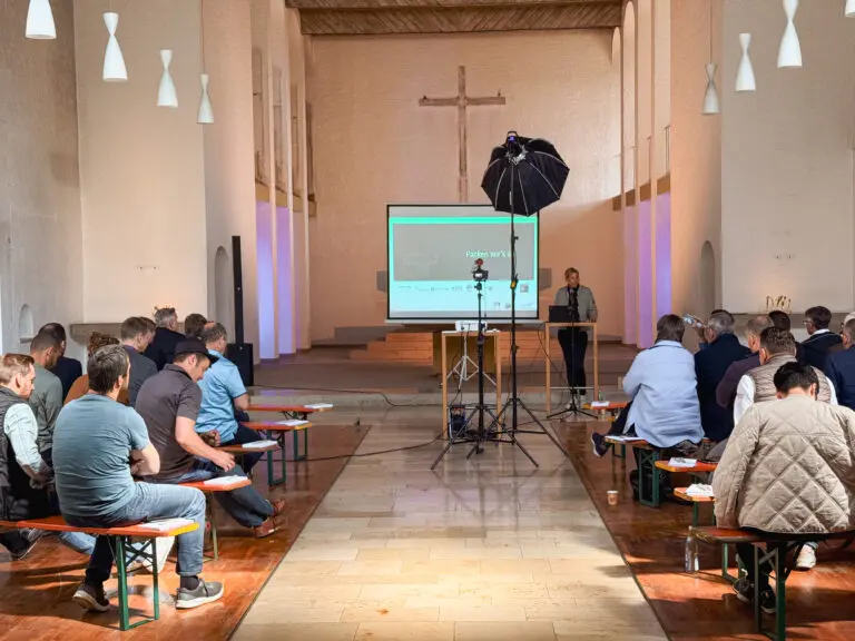 Schlosser Planprojekt und Schlosser Holzbau bei der Veranstaltung "Netzwerktreffen 2026" im Kloster in Reimlingen inklusive Baustellenbesichtigung