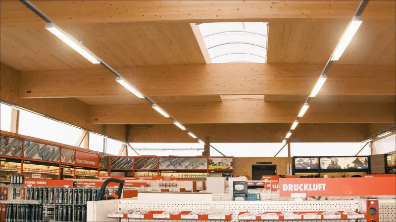 Lagerhalle Würth aus Baubuche