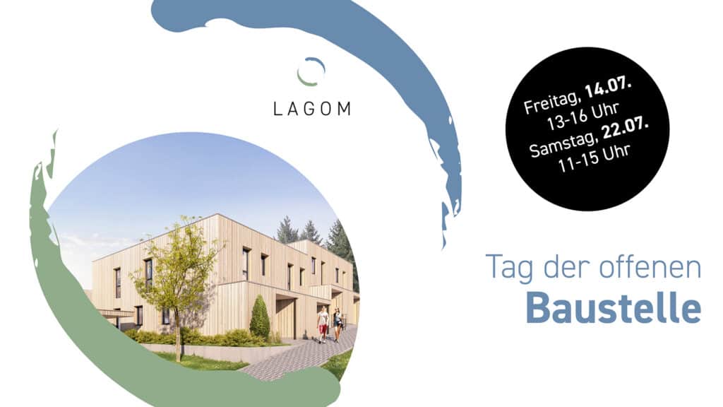Ankündigung zur Besichtigung des Projekts LAGOM, das Mehr-Optionen-Haus, in Ellwangen