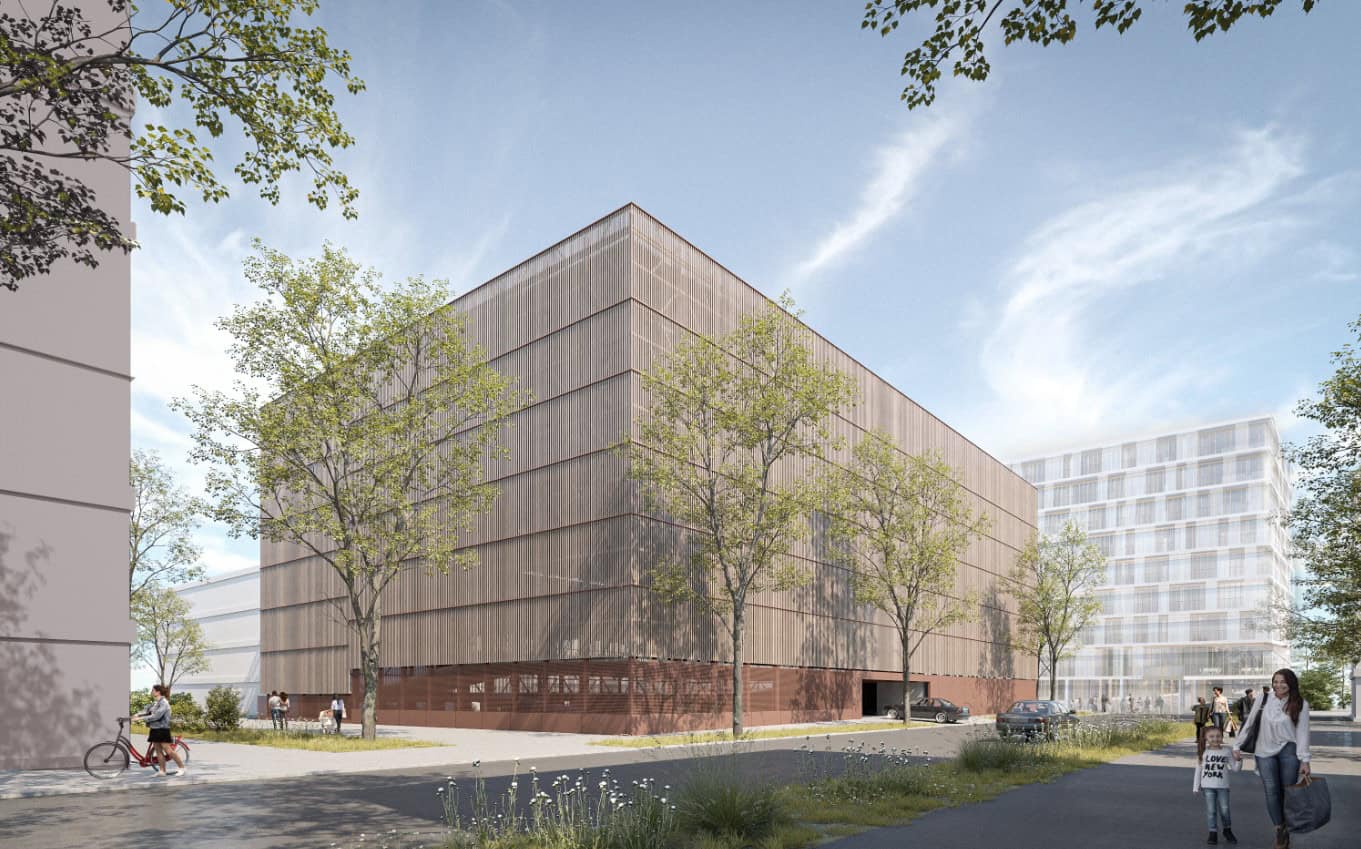 Visualisierung HIP Parkhaus Heilbronn