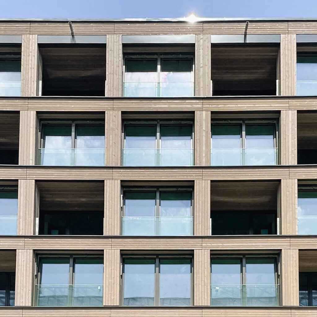 Holzfassade Gebäude K7