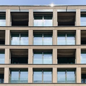 Holzfassade Gebäude K7