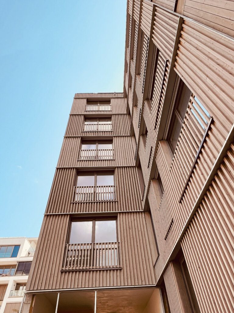 Holzhybridbauweise im Stadtquartier Neckarbogen