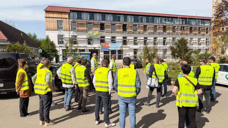 Schlosser Netzwerktreffen in Reimlingen beinhaltete auch eine Baustellenbesichtigung der Klosteraufstockung