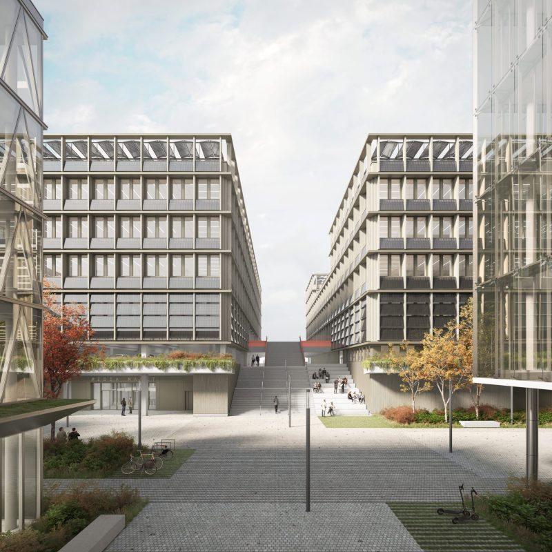 Bildungscampus West (BCW) als Rendering