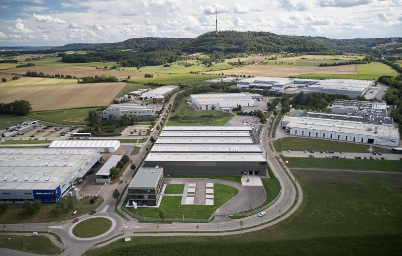 Produktionshalle SWG Baubuche Drohnenanischt
